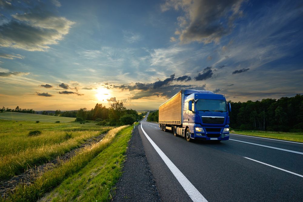 Camion transport Transmo paysage - Transport routier de marchandises, stockage et logistique à Grenoble.